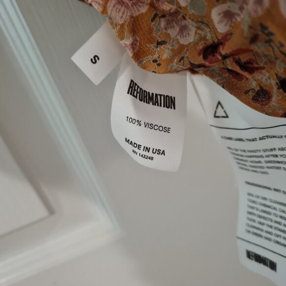 Reformation Harwood Dress GOA Size Small NWT - Picture 10 of 11